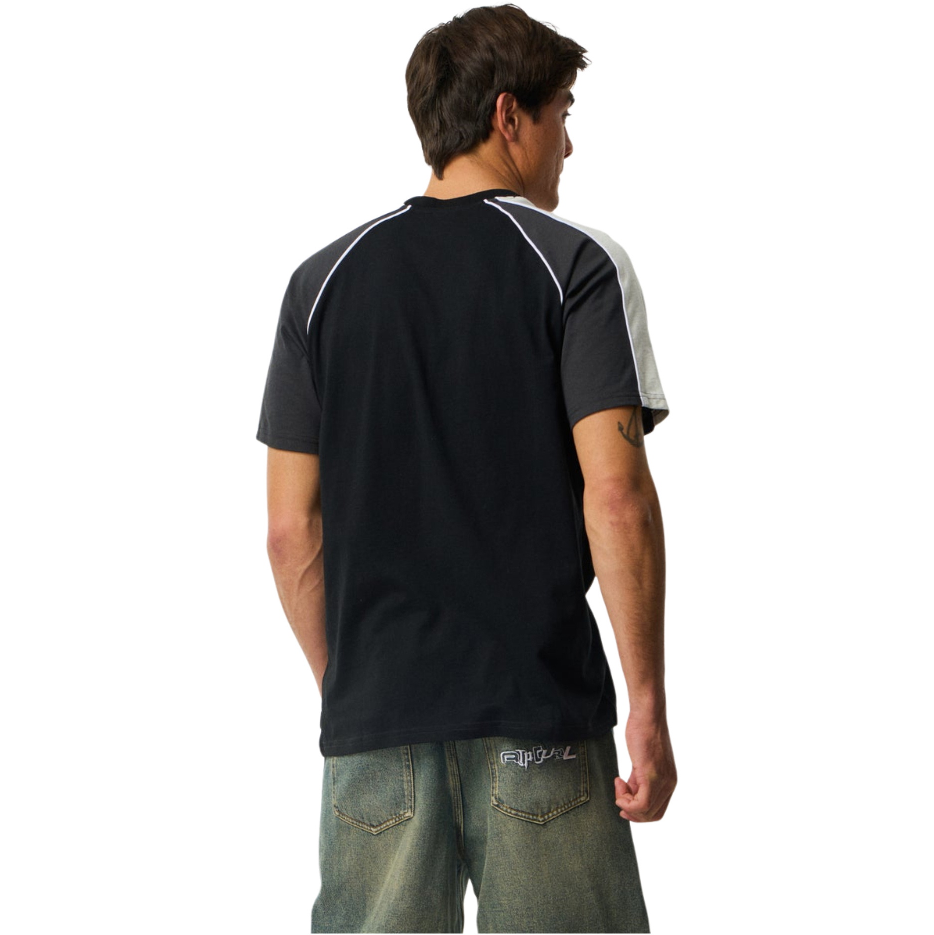 2026 Rip Curl Mens Panel Beater Tee 116MTE - Black